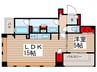 ﾊﾟｰｸｱｸｼｽ月島ﾏﾁｭｱｽﾀｲﾙ(5階) 1LDKの間取り