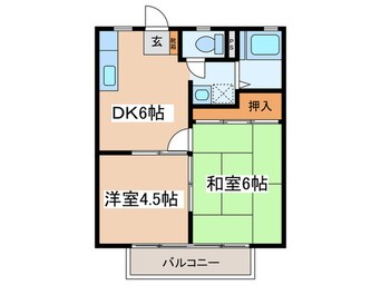 間取図 LEON田名