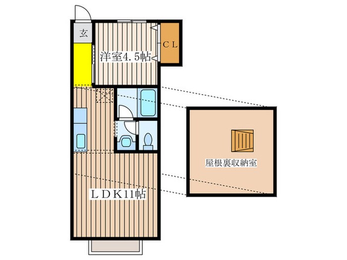 間取り図 クルベット武蔵野