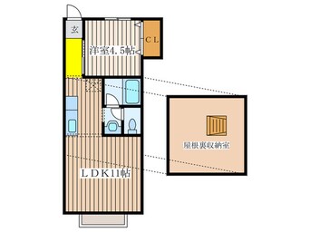 間取図 クルベット武蔵野