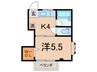 吉澤ハイツ 1Kの間取り