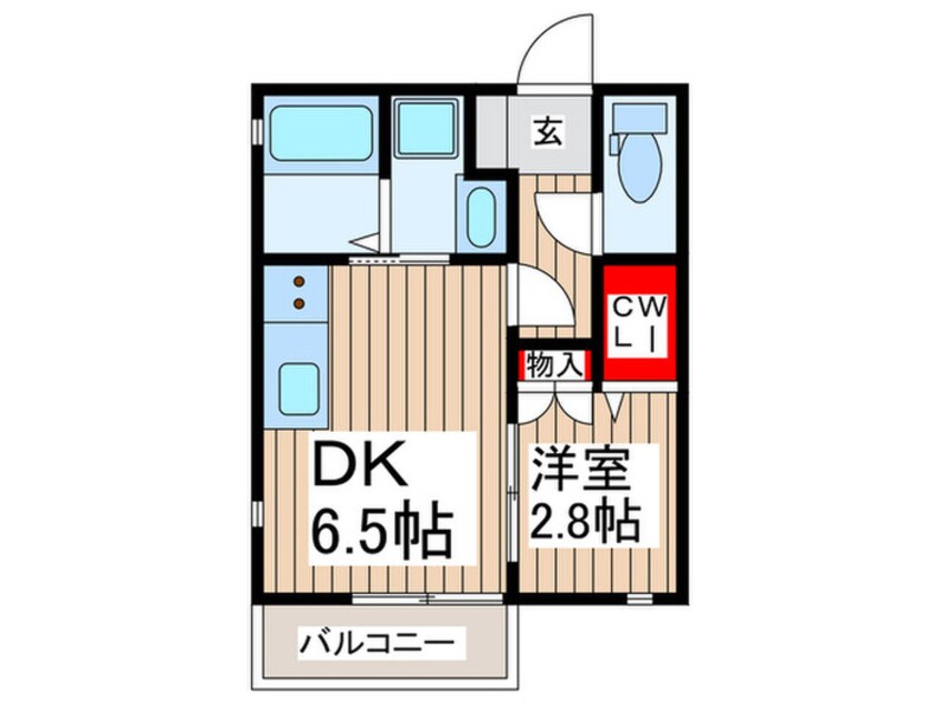 間取図 シャルム野火止