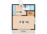 ハイツみのり 1Kの間取り