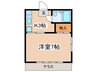 ハイツみのり 1Kの間取り