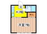 ハイツみのり 1Kの間取り