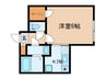 Ｂｒａｎｃｈｅ神楽坂 1Kの間取り