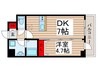 T-stage Keisei Higashinakayama 1DKの間取り
