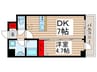 T-stage Keisei Higashinakayama 1DKの間取り
