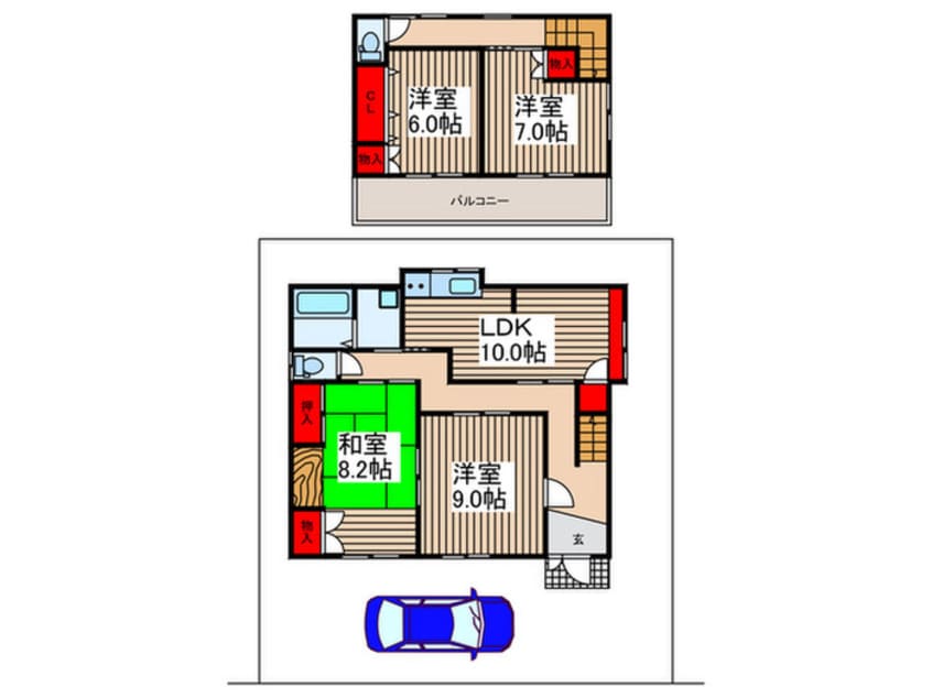 間取図 桜ヶ丘高台戸建