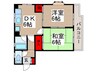キャッスル　イン 2DKの間取り