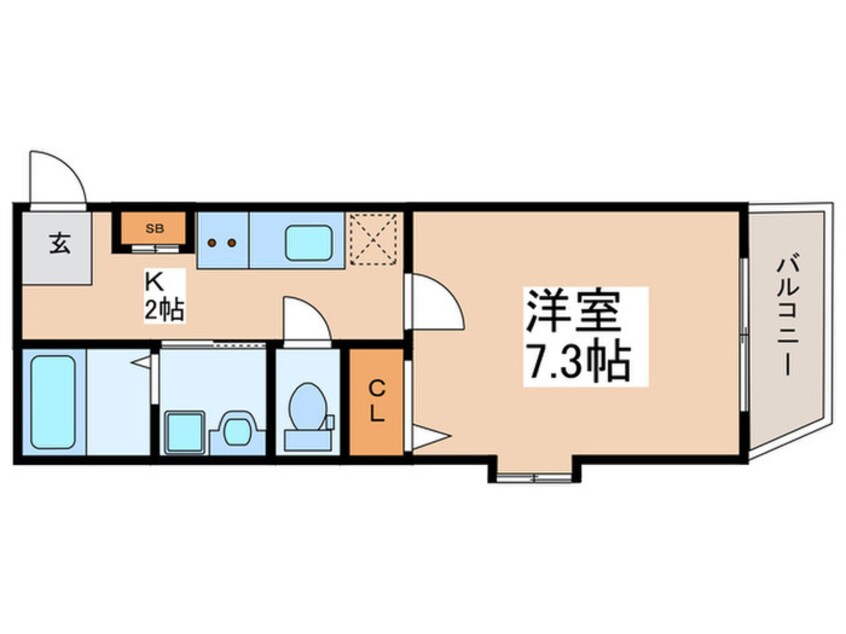 間取図 ドゥエル青砥Ⅱ