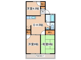 間取図 コーポ園B