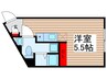レピュア北千住レジデンスⅡ 1Rの間取り