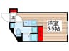 レピュア北千住レジデンスⅡ 1Rの間取り