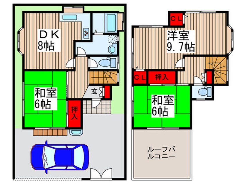 間取図 武蔵村山貸家