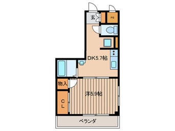 間取図 Ｌｅ　Ｃｌａｉｒ
