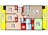 ルネ・アクシアム（805） 4LDKの間取り