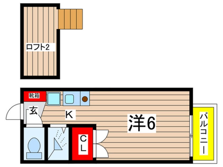 間取図 ハイツ玉城