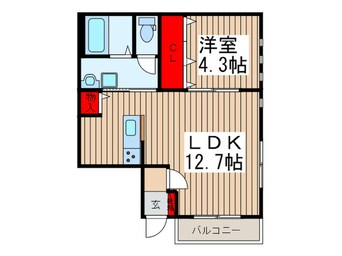 間取図 キャメル蓮田