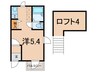 シュエット新子安 1Rの間取り