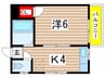 ジュネスハイツＫ 1Kの間取り