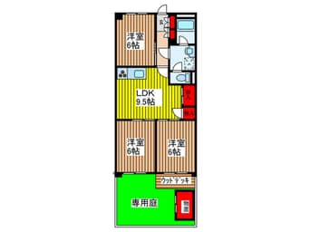 間取図 ドミノ吉敷マンション（１０３）