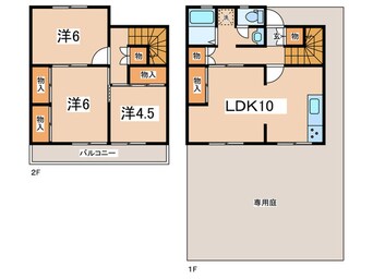 間取図 相原タウンハウス4号棟(401)