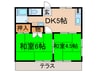 サンメゾン水元 2DKの間取り