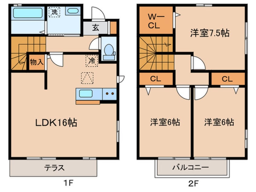 間取図 サニーテラスA棟