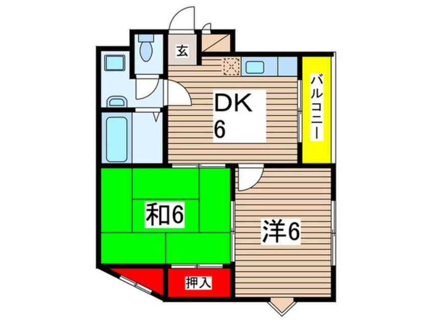 間取図 シティマンション　ウイング