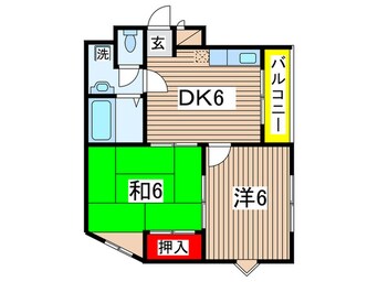 間取図 シティマンション　ウイング