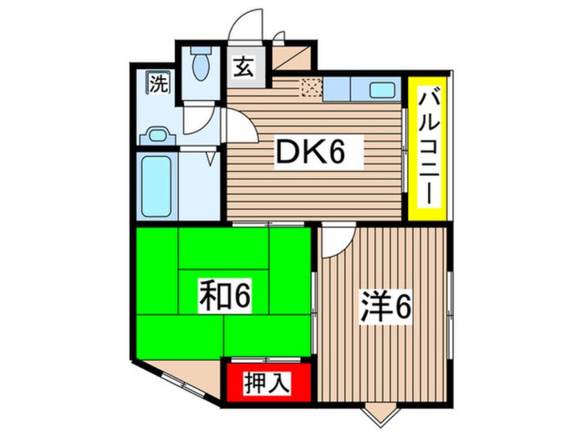 間取図 シティマンション　ウイング