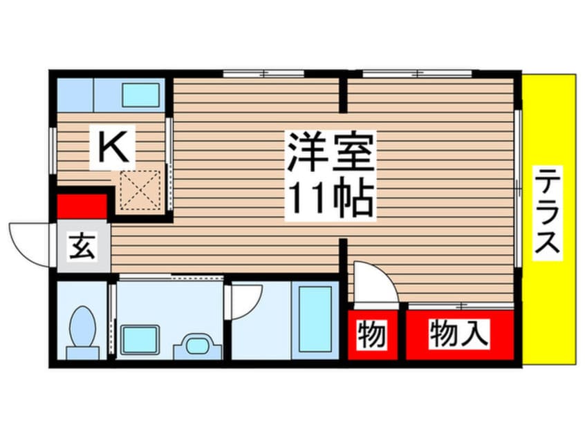 間取図 タカラフラットⅡ