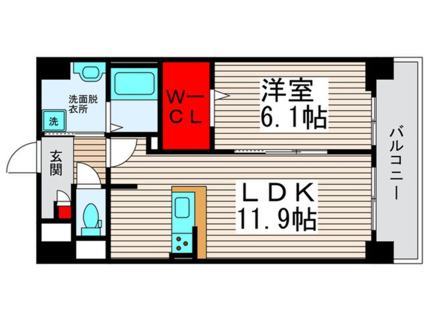間取図 Ａｌｌｉｅ　ｓ　Ｍｅａｄｏｗ
