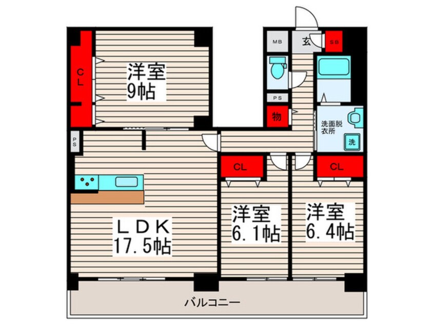 間取図 Ａｌｌｉｅ　ｓ　Ｍｅａｄｏｗ