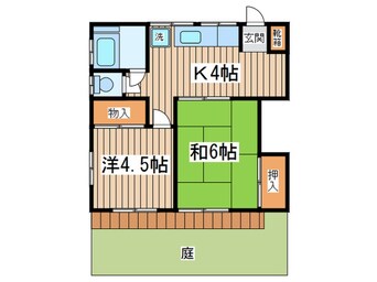 間取図 日置貸家（３－４－１０）