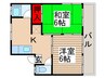 市毛コーポ 2Kの間取り