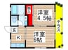 グリ－ンハイツ 2Kの間取り