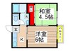 グリ－ンハイツ 2Kの間取り