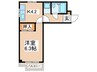 ＤＧマンション 1Kの間取り