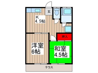 間取図 稲荷ハイツ