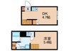 Ivy Square西早稲田 1DKの間取り