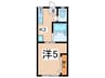 Ｋパレス弘明寺 1Kの間取り