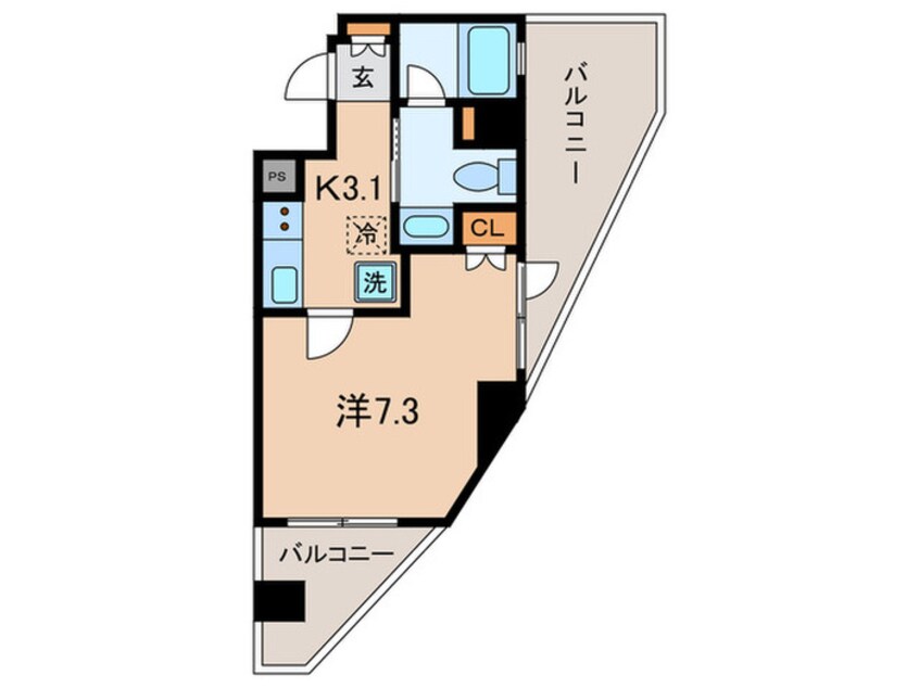 間取図 プラウドフラット神楽坂