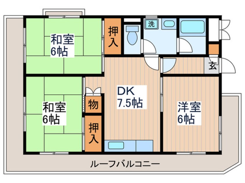 間取図 西国分寺山本ビルディング