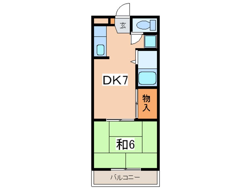 間取図 ヴィラニシヤマ