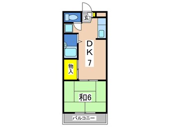 間取図 ヴィラニシヤマ