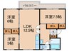 滝山第二住宅2-5-1号棟(509) 3LDKの間取り