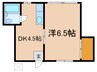 三洋ハウス 1DKの間取り