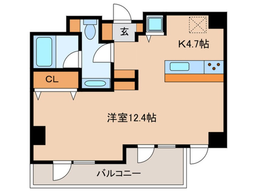 間取図 グレンパーク神楽坂
